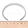 Retro 316 Surgical Stainless Steel Cuff Bangles BJEW-C142-14C-AS-5