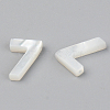 Natural White Shell Mother of Pearl Shell Charms SSHEL-R048-004-07-2