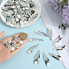 70Pcs Alloy Snap Hair Clip Finding AJEW-SC0003-36-3
