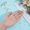 30Pcs 2 Colors Brass Snap Clasps KK-BBC0021-51-3
