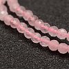 Natural Rose Quartz Beads Strands X-G-F460-35-3