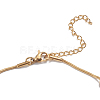 304 Stainless Steel Round Snake Chain Anklets X-AJEW-G024-13G-2