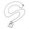 304 Stainless Steel Heart Square Urn Ashes Necklaces STAS-Z106-07P-4