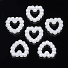 ABS Plastic Imitation Pearl Linking Rings OACR-S020-04-2