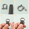 304 Stainless Steel Screw D-Ring Anchor Shackle Clasps STAS-E446-28A-AS-3