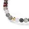 Natural Bloodstone Stretch Bracelets BJEW-JB04556-04-2