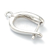 Brass Hoop Earring Findings with Latch Back Closure KK-H754-01P-4