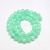 Dyed Natural Green Jade Beads Strands JBS053-4MM-27-2