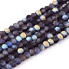 Transparent Glass Beads Strands EGLA-A044-T1mm-MB15-1