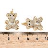 SHEGRACE Brass Micro Pave Clear Cubic Zirconia Pendants XGRQ4N527-738G-3