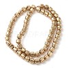 Electroplated Natural Lava Rock Beads Strands G-L606-B02-01C-3