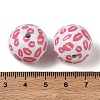 Printed Opaque Acrylic Beads AC-CBA6329-02B-02-3