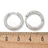 304 Stainless Steel Twist Hoop Earrings for Women LS-EJEW-A130-02B-P-3