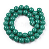 Opaque Solid Color Glass Beads Strands GLAA-T032-P8mm-12-2