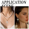 10Pcs Alloy Rhinestone Pendants FIND-YW0007-83G-6