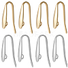 80Pcs 2 Colors 304 Stainless Steel Hoop Earrings Finding FIND-SC0012-48-1