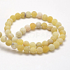 Frosted Natural Weathered Agate Beads Strands G-F367-6mm-11-3