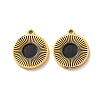 Ion Plating(IP) 304 Stainless Steel Enamel Charms STAS-M102-23G-04-1