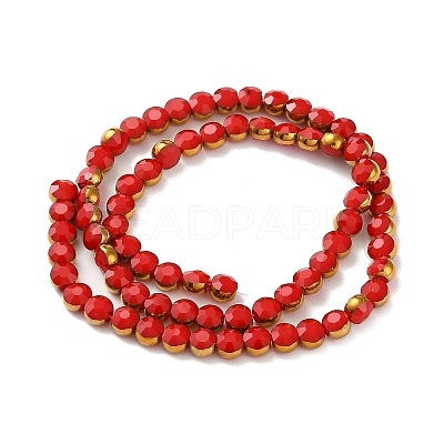 Electroplate Glass Beads Strands EGLA-A040-01A-1