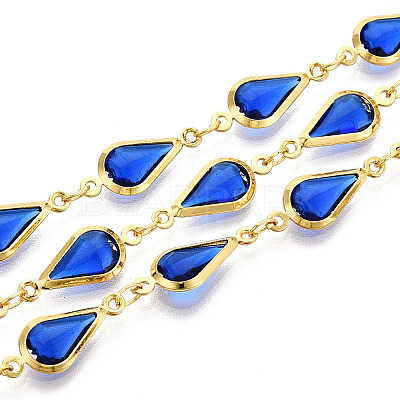 Brass Teardrop Link Chains CHC-N023-09D-G-1