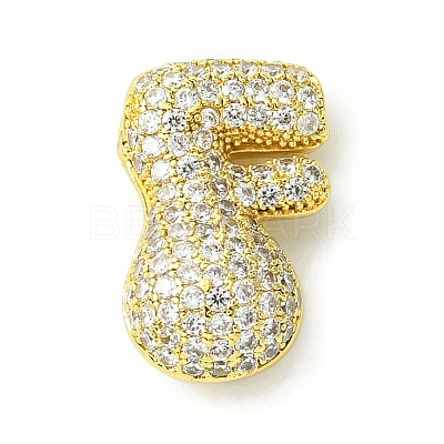 Rack Plating Brass Cubic Zirconia Pendants KK-S378-02G-F-1
