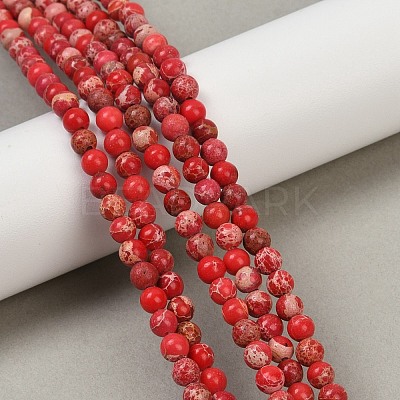Dyed Natural Regalite/Imperial Jasper/Sea Sediment Jasper Beads Strands G-B124-C04-16-1