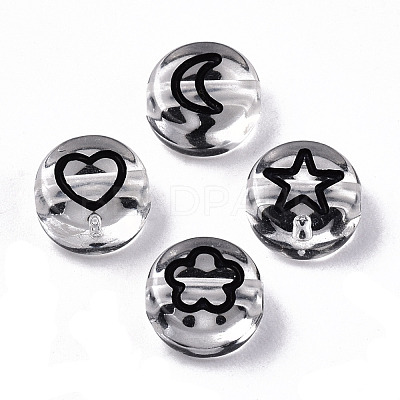 Transparent Acrylic Beads X-TACR-N010-002B-1