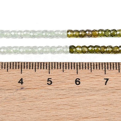 Cubic Zirconia Beads Strands ZIRC-P125-2x3mm-21-1
