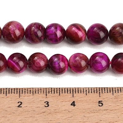 Grade AB Natural Tiger Eye Beads Strands X-G-F591-18-8mm-05-1
