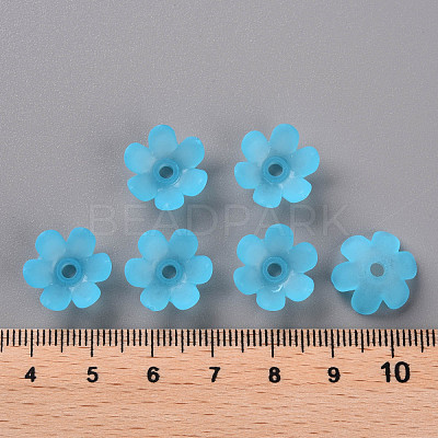 Frosted Acrylic Bead Caps MACR-S371-07A-755-1
