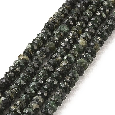 Natural Seraphinite Beads Strands G-K376-E06-4x6mm-1