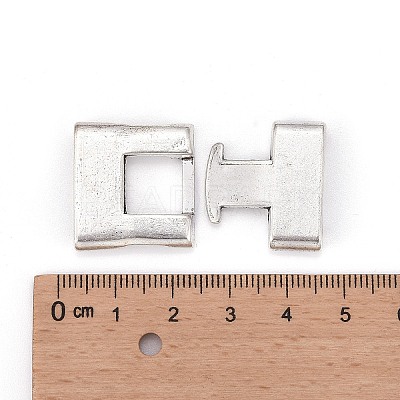 Tibetan Style Alloy Snap Lock Clasps TIBEB-A101306-AS-FF-1