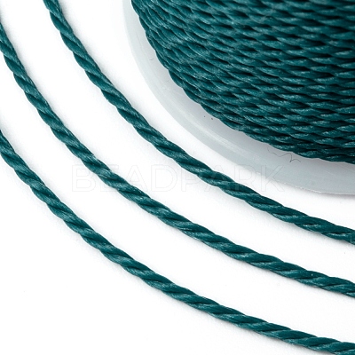 Round Waxed Polyester Cord YC-G006-01-1.0mm-35-1