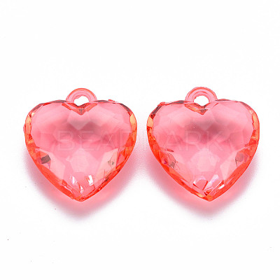 Transparent Acrylic Pendants TACR-T024-03B-910-1