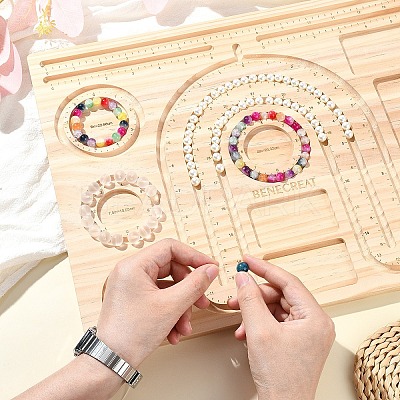 1Pc Bamboo Bead Design Board TOOL-YW0001-41-1