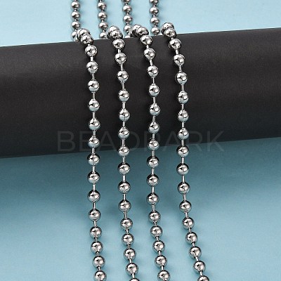Tarnish Resistant 304 Stainless Steel Ball Chains CHS-A002B-1.5mm-1