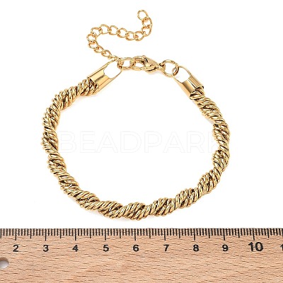 6MM 304 Stainless Steel Round Rope Chain Bracelets SA-CBA2696-25G-1