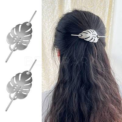 Alloy Hair Sticks OHAR-C006-02P-1