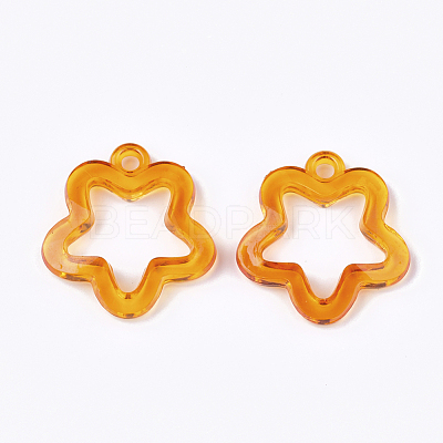 Transparent Acrylic Pendants X-TACR-S133-074-1
