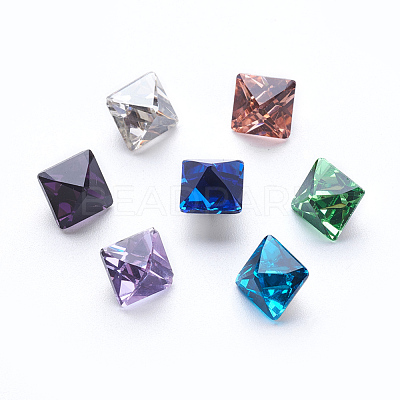 K9 Glass Rhinestone Cabochons RGLA-G004-6x6-M-1