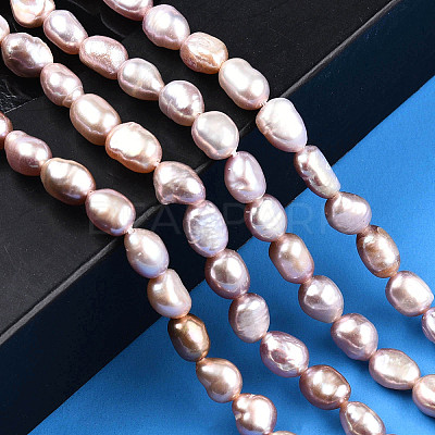 Natural Cultured Freshwater Pearl Beads Strands PEAR-N014-05F-1