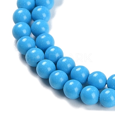 Synthetic Turquoise Beads Strands G-U004-02F-1