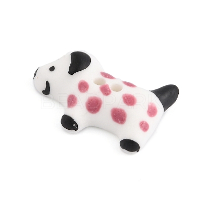 Dog Ceramic Buttons BUTT-I018-01A-02-1