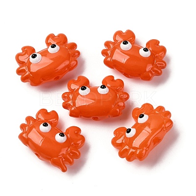 Transparent Glass Enamel Beads LAMP-V001-08K-1
