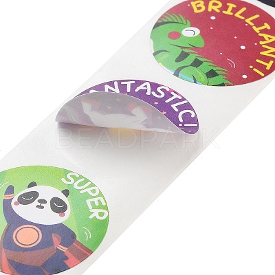 500 Paste Paper Self-Adhesive Stickers AJEW-S085-01A-1
