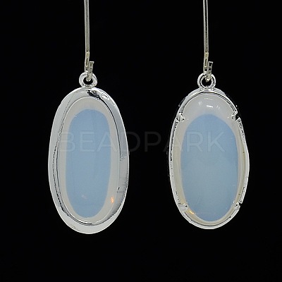 Silver Color Plated Brass Glass Pendants GLAA-J047-07S-1