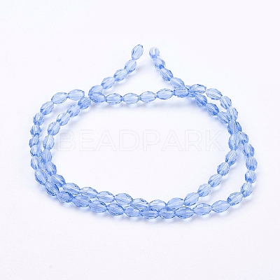Glass Beads Strands X-GC891Y-6-1
