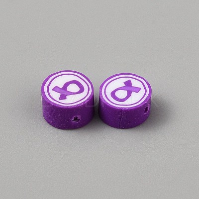 Handmade Polymer Clay Beads CLAY-WH0012-07B-1
