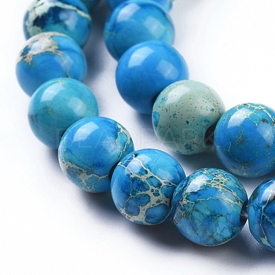 Natural Imperial Jasper Beads Strands G-G814-07-8mm-1