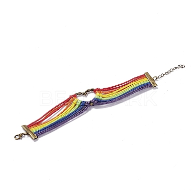 Rainbow Pride Bracelet LS-BJEW-F424-02-1
